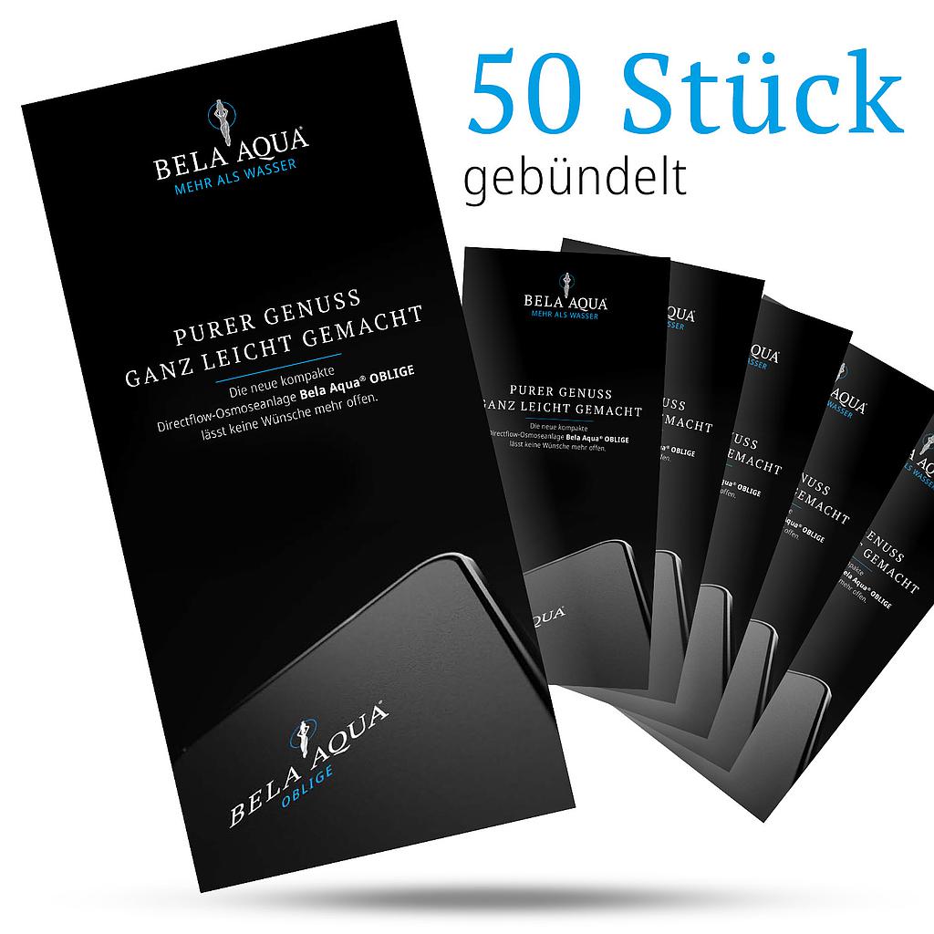 Faltblatt Oblige - 6-seitig - 50 Stück