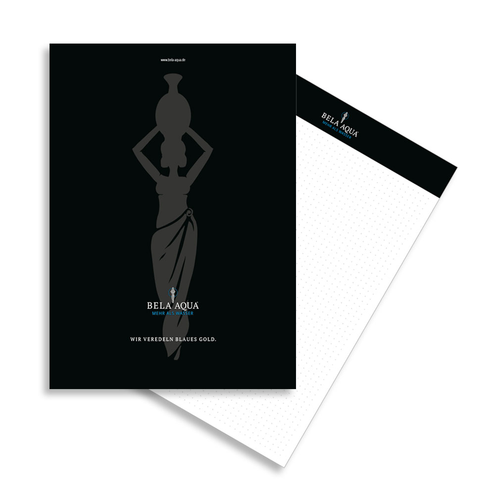 10 x Bela Aqua Schreibblock