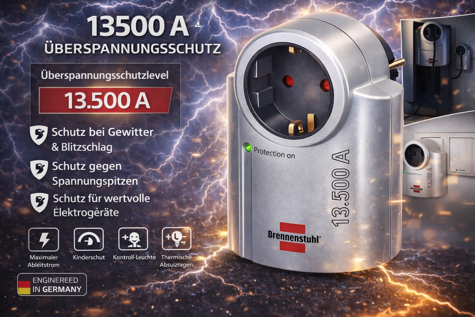 Überspannungsschutzadapter 13.500 A