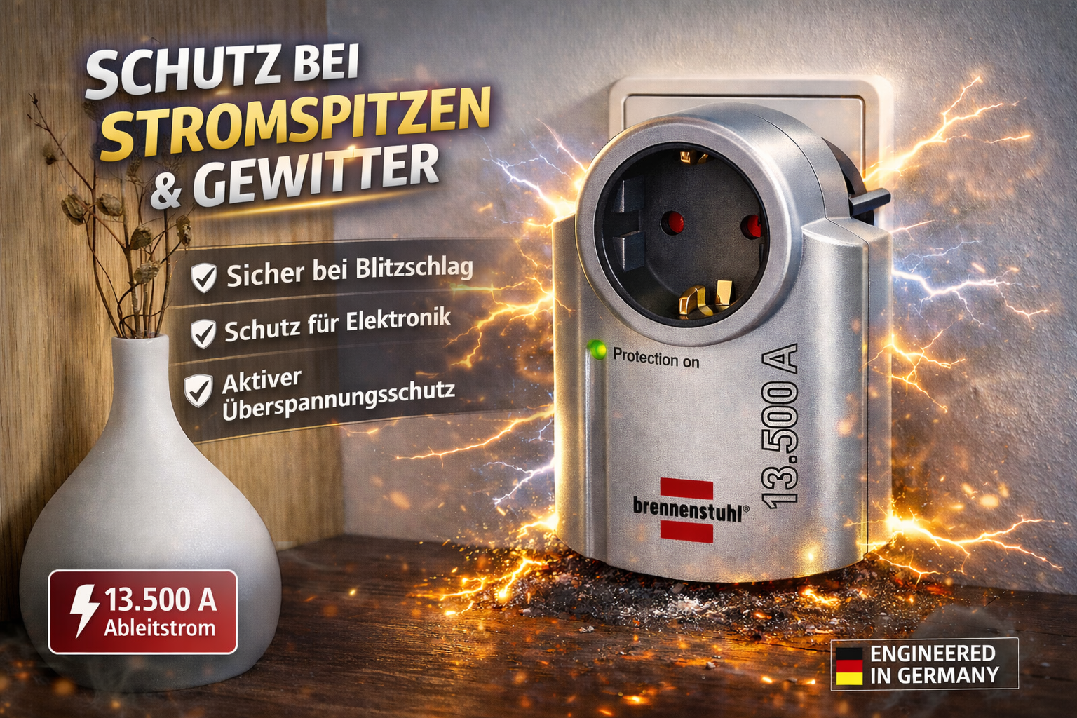 Überspannungsschutzadapter 13.500 A